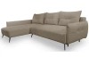 Rohová sedací souprava Dream, světle hnědá látka, levý roh