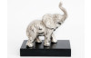 Dekorační soška Malý slon, stříbrná