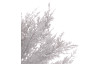 Umělá květina Vánoční cypřiš 35 cm, stříbrná třpytivá