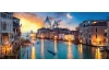 Panoramatický obraz na plátně Benátky večer, 140x60 cm