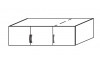 Skříňový nástavec Case, 136 cm, dub stirling