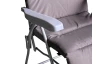 Polohovatelné zahradní křeslo Gargano, šedé