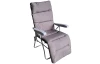 Polohovatelné zahradní křeslo Gargano, šedé