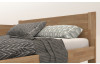 Rohová postel se zástěnou vlevo Fava L 180x200 cm, přírodní buk
