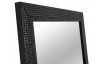 Nástěnné zrcadlo Glamour 40x120 cm, černá struktura
