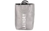 Koš na prádlo Laundry 33x55 cm, šedá látka