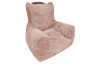 Dětské křeslo Tobi Plus, růžová strukturovaná látka