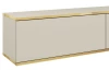Závěsná TV skříňka Orfeo, 135 cm, béžová/zlatá