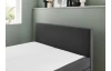 Postel boxspring Aston 180x200 cm, antracitově šedá látka
