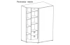 Rohová skříň LABYRINT 23