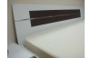 Postel s nočními stolky Burano 160x200 cm, bílá/fialová