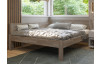 Rohová postel se zástěnou vlevo Fava L 180x200 cm, šedý buk