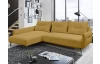 Rohová sedací souprava Dream, hořčicová žlutá látka, levý roh