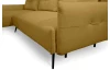 Rohová sedací souprava Dream, hořčicová žlutá látka, levý roh