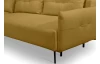 Rohová sedací souprava Dream, hořčicová žlutá látka, levý roh