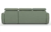 Rohová sedací souprava Mistic, rákosově zelená látka