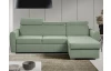 Rohová sedací souprava Mistic, rákosově zelená látka