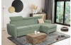 Rohová sedací souprava Mistic, rákosově zelená látka