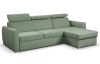 Rohová sedací souprava Mistic, rákosově zelená látka