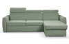 Rohová sedací souprava Mistic, rákosově zelená látka