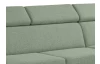 Rohová sedací souprava Mistic, rákosově zelená látka