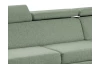 Rohová sedací souprava Mistic, rákosově zelená látka