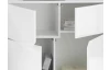 Široká komoda Push, bílá lesk, 202 cm