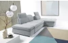 Rohová sedací souprava Focus, světle šedá látka, pravý roh