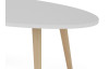 Oválný konferenční stolek Porto, bílý