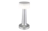 Nabíjecí stolní LED lampa Angelika, nikl/bílá