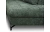 Rohová sedačka Kati, šedo-zelená látka, pravý roh