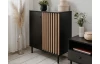 Úložná skříňka Monea 90 cm, černá/dub artisan