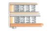 Postel boxspring Aston 120x200 cm, antracitově šedá látka