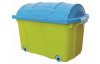 Dětský plastový box na kolečkách 72 l, zelená/modrá