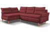 Rohová sedací souprava Danny, červená látka