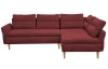 Rohová sedací souprava Danny, červená látka