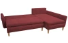 Rohová sedací souprava Danny, červená látka