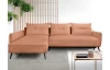 Rohová sedací souprava Dream, lososová látka, levý roh