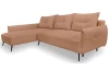 Rohová sedací souprava Dream, lososová látka, levý roh