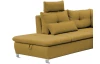 Sedací souprava Madeira 3B, hořčicová žlutá látka, tvar levé U