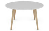 Kulatý konferenční stolek Porto 80 cm, bílý