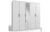 Šatní skříň Ben, 225 cm, bílá