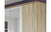 Šatní skříň Burano, 225 cm, dub sonoma/bílá