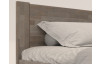 Rohová postel se zástěnou vpravo Fava P 180x200 cm, šedý buk