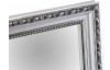 Nástěnné zrcadlo Lisa 34x45 cm, stříbrné, ornamenty