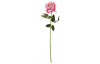 Umělá květina Růže 52 cm, tmavě růžová