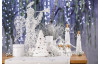 Vánoční dekorace Anděl s LED osvětlením, bílá