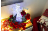Vánoční dekorace Anděl s LED osvětlením, bílá