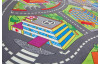 Dětský koberec 140x200 cm, motiv silnice ve městě