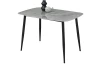 Jídelní stůl Owen 120x80 cm, imitace lesklého šedého kamene